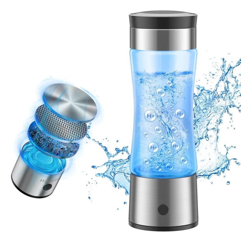 3 in 1 Hydrogen Water Bottle, Hydrogen Water Bottle Generator with SPE PEM Technology Water Ionizer,Portable Rechargeable 3 Min Quick Electrolysis - Suitable for Home，Office, Travel