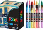 21 Posca Paint Markers,1M Extra Fine Posca Markers with Replaceable Tips,Posca Marker Set of Acrylic Paint Pens | Posca Pens for Art Supplies,Fabric Paint,Fabric Markers,Paint Pen,Art Markers