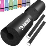 Dmoose Fitness Barbell Pad - Hip Thrust Pad for Squats & Lunges - Relief Pressure from Neck, Shoulder & Lower Back - Non-Slip EVA Foam Squat Pad with Safety Straps - Gym Pad for Standard & Olympic Bar