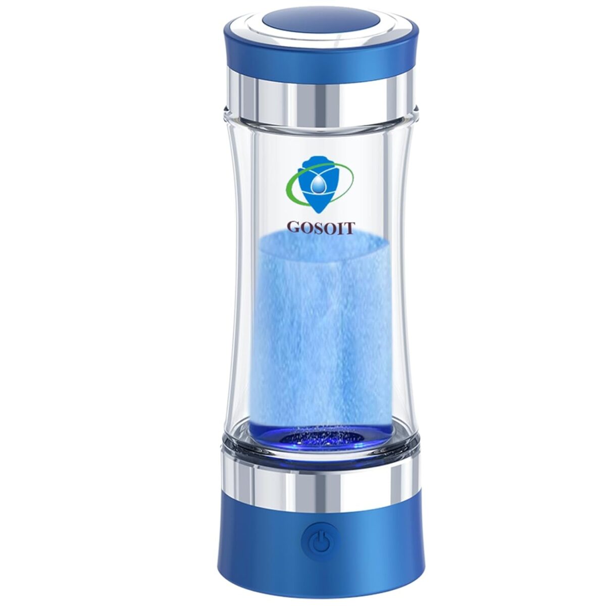 Glass Hydrogen Water Bottle Maker Machine Rechargeable and Portable Hydrogen Water Generator Ionizer with SPE and PEM Technology