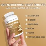 Dr. Berg Nutritional Yeast Tablets – Natural B12 Added - All 8 B Vitamin Complex – Organic Vanilla Flavor - 270 Vegan Tablets Dietary Supplements