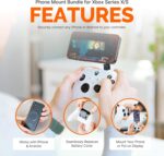 Mechanism Phone Mount Controller Bundle for Xbox Series X/S Wireless Controller | Use Our Xbox Controller Mount for Any Iphone or Android | Easily Adjust Our Xbox Controller Phone Mount to Any Angle