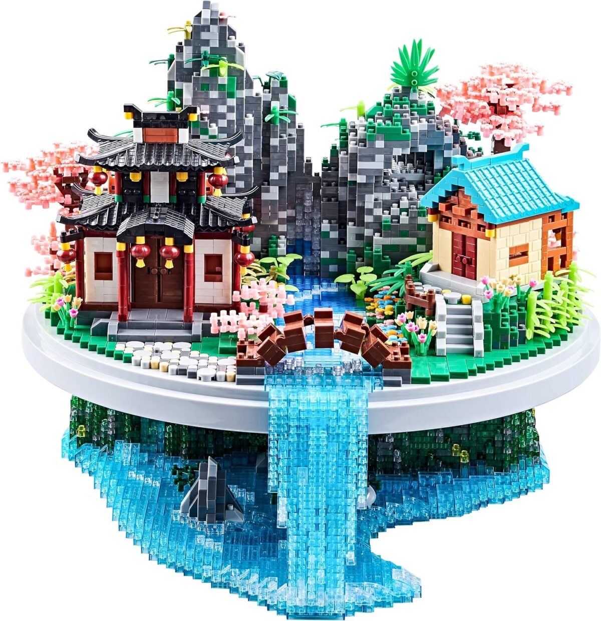 7626 PCS Micro Building Blocks Set Chinese Peachtree Model for Adults Decorative Creative Toy Present for Children Age of 14+ Cherry Blossom Tree Building Set