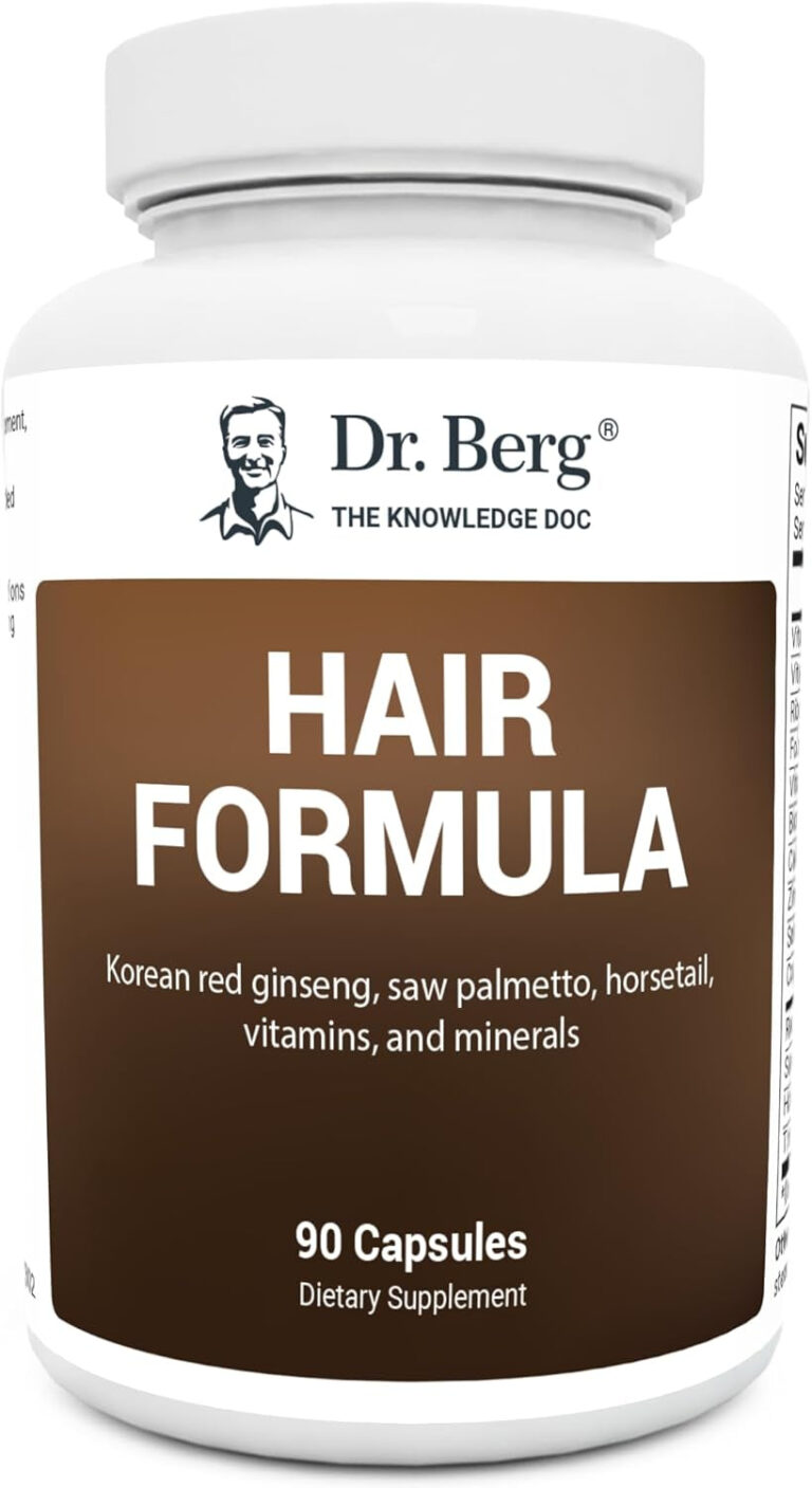 Dr. Berg All-In-One Vitamins for Hair, Skin, & Nails - Advanced Formula with Biotin, Saw Palmetto, DHT Blocker, & Trace Minerals - 90 Veg Capsules