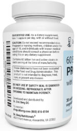 Dr. Berg 60 Billion Probiotic Supplement - Supports Occasional Constipation, Diarrhea, Gas & Bloating* - Pre and Probiotics for Digestive Health - 30 Probiotic Capsules