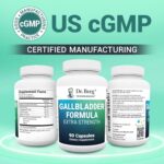 Dr. Berg Gallbladder Formula Extra Strength - Made W/Purified Bile Salts & Digestive Enzymes - Includes Carefully Selected Digestive Herbs - Full 45-Day Supply - 90 Capsules