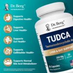 Dr. Berg TUDCA Supplement (Tauroursodeoxycholic Acid) - Powerful Formula for Liver Health, Bile Flow, Gallbladder Support, and Digestive Health* - 30 Capsules