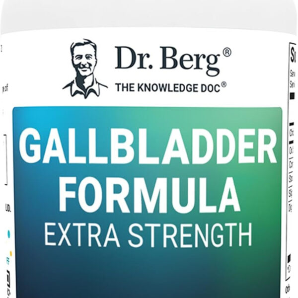 Dr. Berg Gallbladder Formula Extra Strength - Made W/Purified Bile Salts & Digestive Enzymes - Includes Carefully Selected Digestive Herbs - Full 45-Day Supply - 90 Capsules