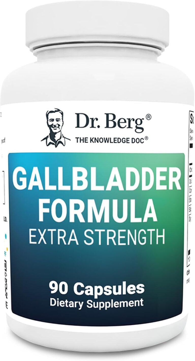 Dr. Berg Gallbladder Formula Extra Strength - Made W/Purified Bile Salts & Digestive Enzymes - Includes Carefully Selected Digestive Herbs - Full 45-Day Supply - 90 Capsules