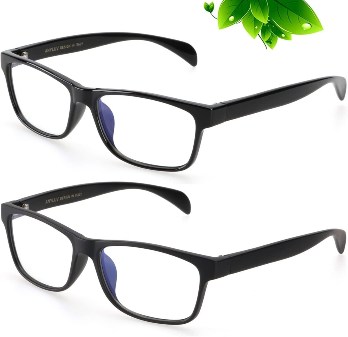 ANYLUV Blue Light Blocking Glasses Men Computer Gaming Glasses Lightweight Al-Mg Metal anti Eyestrain UV400 Clear Lens Eye Protection