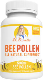 Bee Pollen from Dr. Danielle, Natural Bee Pollen Supplement, 500Mg, 120 Veggie Capsules