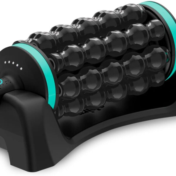 Chirp RPM Rolling Percussive Massager, Percussive Therapy, Whole Body Relief, Deep Tissue and Muscle Recovery, Percussion Massage, Rechargeable, Hands-Free Base, Powerful, 5-Speed Reversible Spin