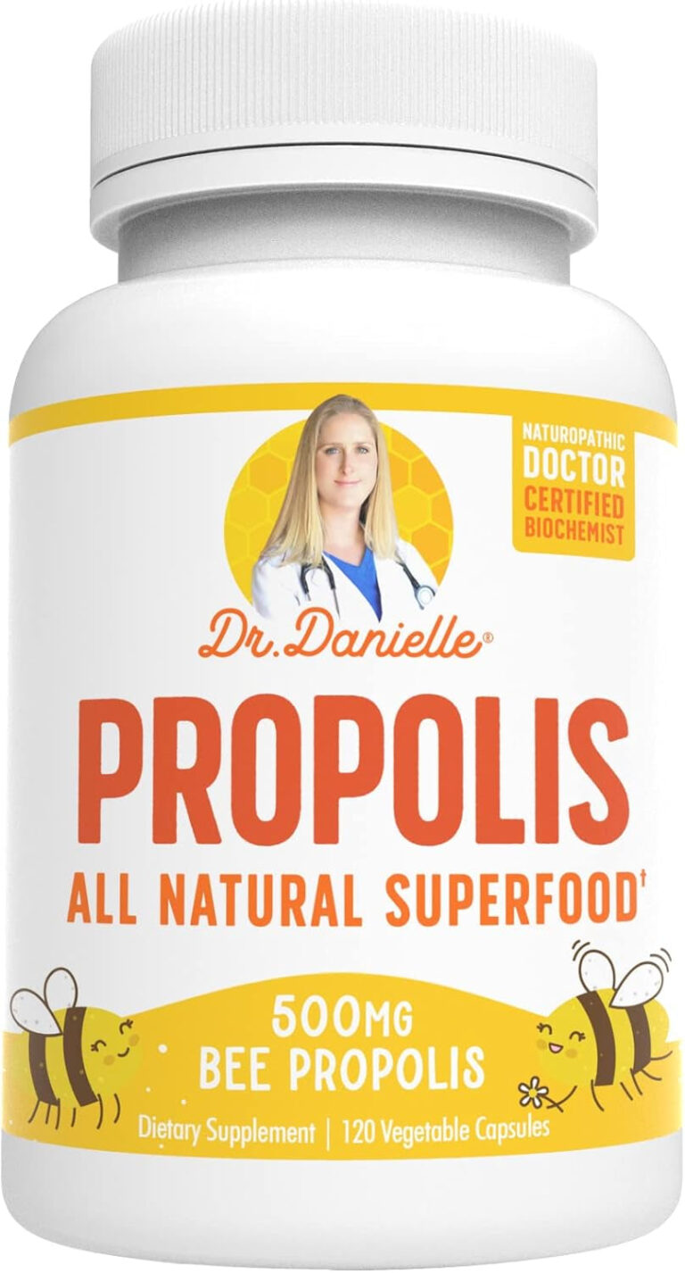 Bee Propolis from Dr. Danielle, Best Bee Propolis Supplement, 500Mg 120 Capsules