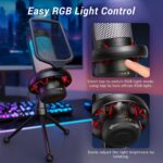 TONOR Gaming Mic, USB Microphone for PC Computer, Cardioid Condenser Mic with Adjustable RGB Modes & Brightness, Quick Mute, Gain Control, for Streaming, Podcasting, Recording, PS4/5 Desktop Mic TC310