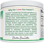 Doctor Danielle Gut Assist - Leaky Gut Repair Supplement Powder - Glutamine, Arabinogalactan, Licorice Root - Supports IBS, Heartburn, Bloating, Gas, Constipation, SIBO From