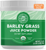 Vimergy Barley Grass Juice Powder – Clean Superfood Formula – Promotes Cardiovascular Health* – Organic, Vegan & Gluten-Free – Regular Size 250G