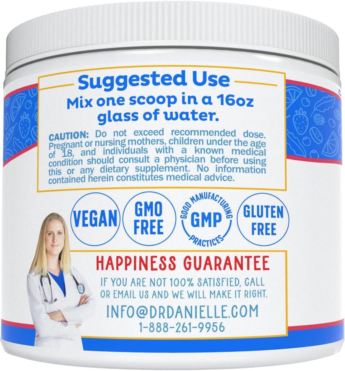 Dr. Danielle'S Original Electrolyte Powder - Hydration Drink Mix Supplement - Boosts Energy & Keto-Friendly - No Maltodextrin & Sugar Free - Raspberry Lemonade Flavor