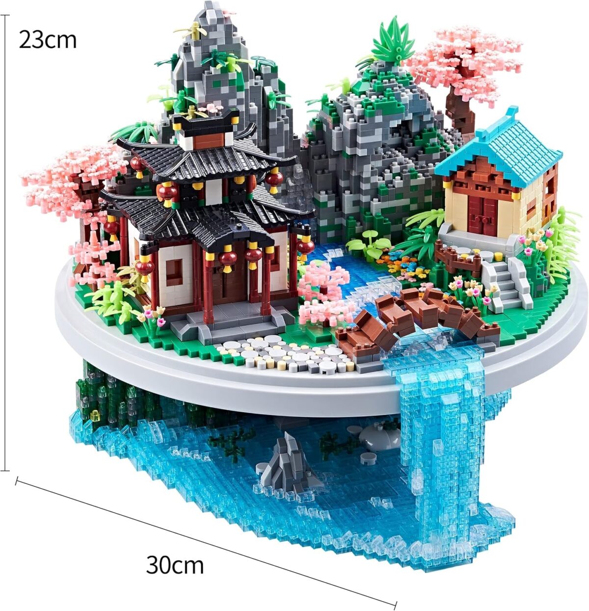 7626 PCS Micro Building Blocks Set Chinese Peachtree Model for Adults Decorative Creative Toy Present for Children Age of 14+ Cherry Blossom Tree Building Set