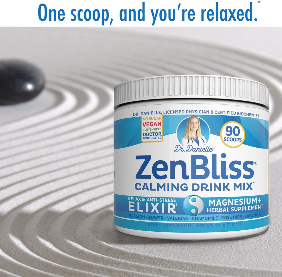 Zenbliss - Calming Magnesium Relaxation Drink Mix with Passion Flower and More - by Dr. Danielle