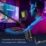 TONOR Gaming Mic, USB Microphone for PC Computer, Cardioid Condenser Mic with Adjustable RGB Modes & Brightness, Quick Mute, Gain Control, for Streaming, Podcasting, Recording, PS4/5 Desktop Mic TC310