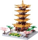 7626 PCS Micro Building Blocks Set Chinese Peachtree Model for Adults Decorative Creative Toy Present for Children Age of 14+ Cherry Blossom Tree Building Set