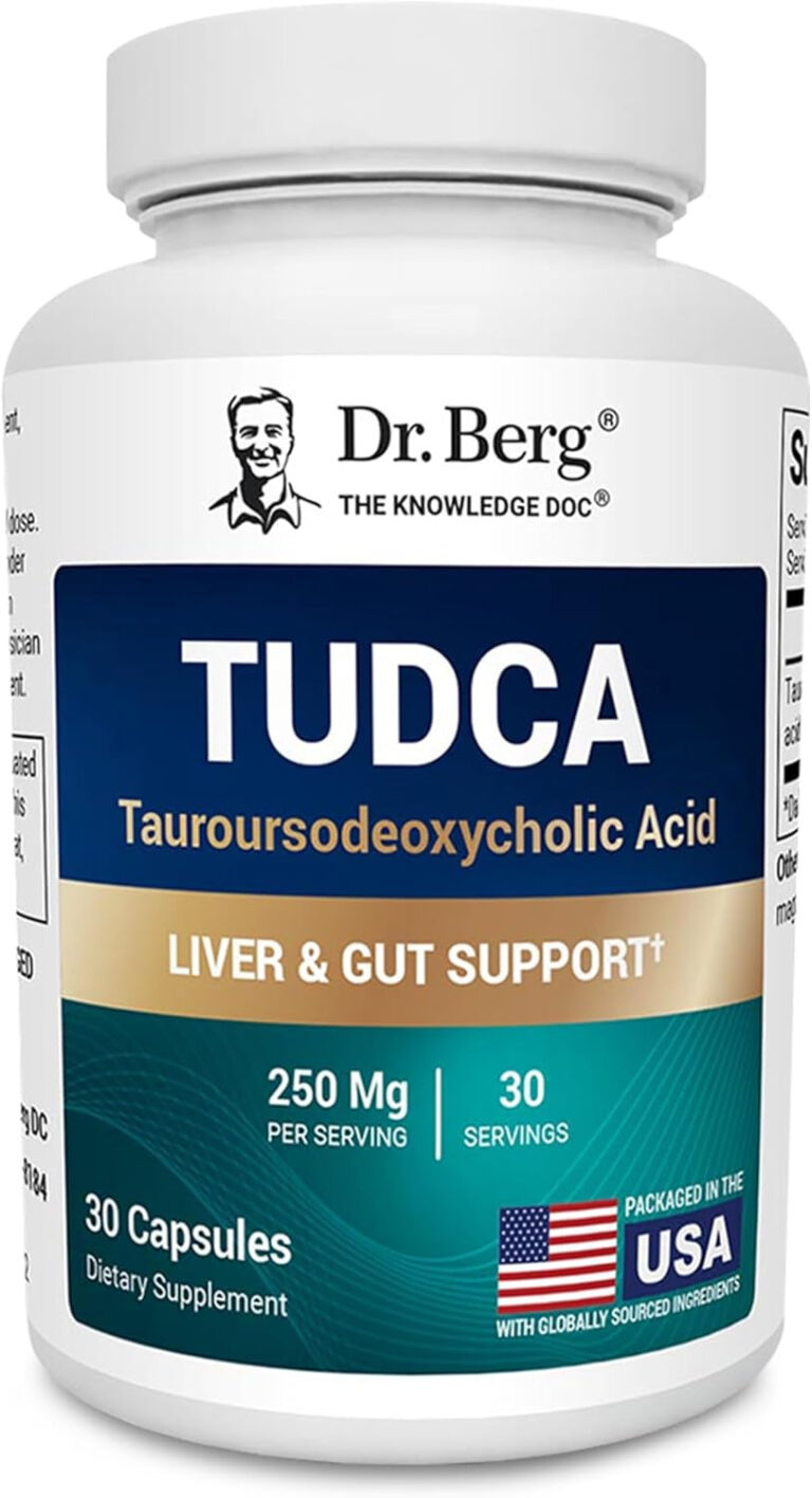 Dr. Berg TUDCA Supplement (Tauroursodeoxycholic Acid) - Powerful Formula for Liver Health, Bile Flow, Gallbladder Support, and Digestive Health* - 30 Capsules