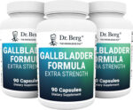 Dr. Berg Gallbladder Formula Extra Strength - Made W/Purified Bile Salts & Digestive Enzymes - Includes Carefully Selected Digestive Herbs - Full 45-Day Supply - 90 Capsules