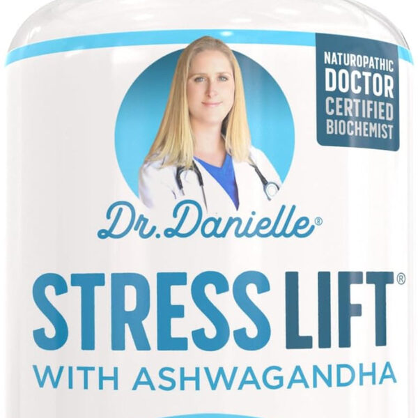 Stress Lift | Best Ashwagandha Supplement - 5 in 1 Organic Stress Relief, Adrenal Support, Joy, Mood & Thyroid Support | Relax the Mind, Boost Mood, Relieve Stress 120 Vegan Capsules