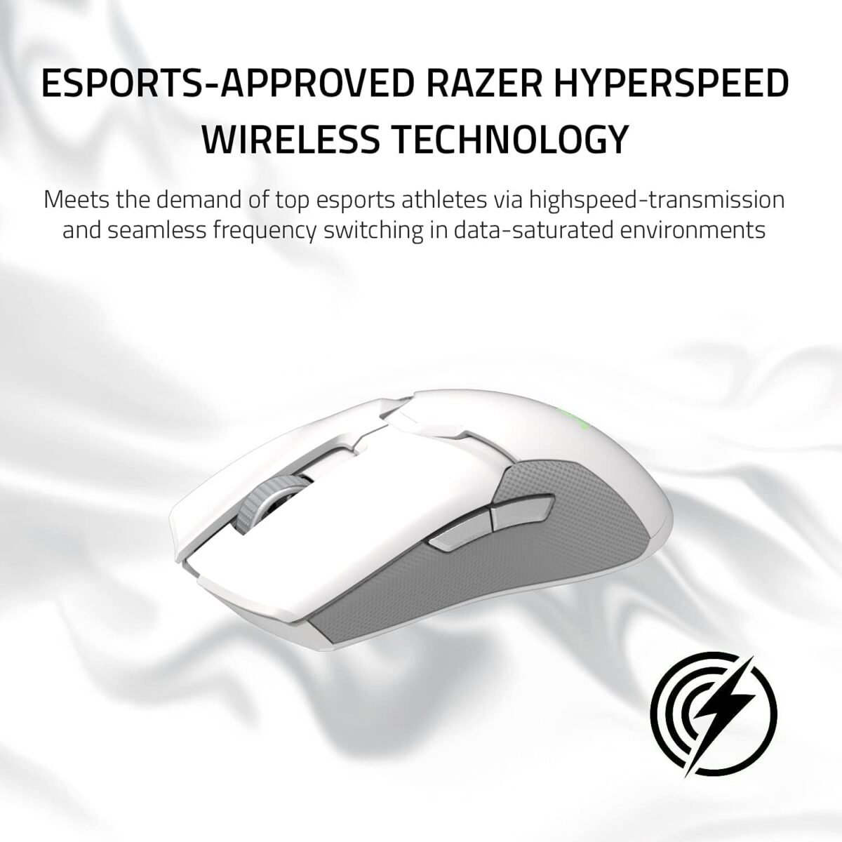 Razer Viper Ultimate Lightweight Wireless Gaming Mouse & RGB Charging Dock: Hyperspeed Wireless Technology - 20K DPI Optical Sensor - 74G Lightweight - 70 Hr Battery - Mercury White