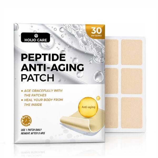 Holio Care Peptide Anti-Aging Patch – Collagen-Boosting Transdermal Patch for Skin Firmness, Relaxation & Mood Support - 30-Day Supply