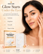 Holio Care Microneedle Eye Patch for the appearance of dark circles and puffiness, hydrating under-eye patches