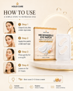 Holio Care Microneedle Eye Patch for the appearance of dark circles and puffiness, hydrating under-eye patches